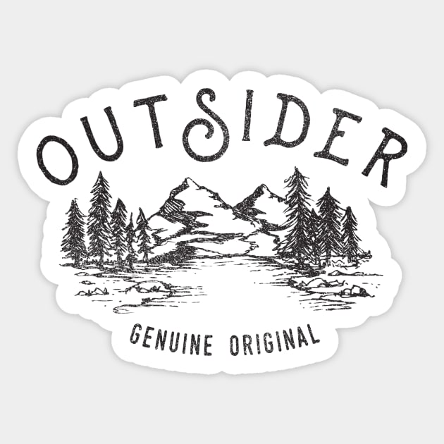 Outsider Sticker by cabinsupply